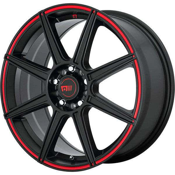 MR142 17X7 4X100/4.25 S-BLK RED 40M