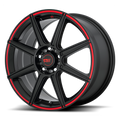 MR142 17X7 4X100/4.25 S-BLK RED 40M