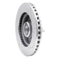 R1 87-88 Ford Thunderbird Front Left Drilled Black Brake Rotor