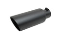 Gibson Round Dual Wall Angle-Cut Tip - 4in OD/2.25in Inlet/6.5in Length - Stainless