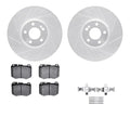 R1 07-14 Mercedes-Benz Sl550 Rear Left Drilled & Slotted Black Brake Rotor