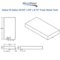 29.5X59X7.5 WATER TANK