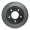 DFC 04-06 Ford Econoline Rear Right Drilled & Slotted Silver Brake Rotor