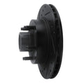 R1 91-94 Ford Explorer Front Left Drilled & Slotted Black Brake Rotor