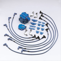 Moroso 74-Up Chevrolet V8 Super HEI Ignition Kit w/Distributor Cap/Rotor/Blue Max Wires & Loom Kit