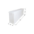 FRESH WATER TANK WT2469 48X16X8 25 GAL W/1/2IN FITTINGS