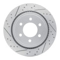 R1 15-17 Ford F-150 4WD Rear Left Drilled & Slotted Geo-Carbon Rotor