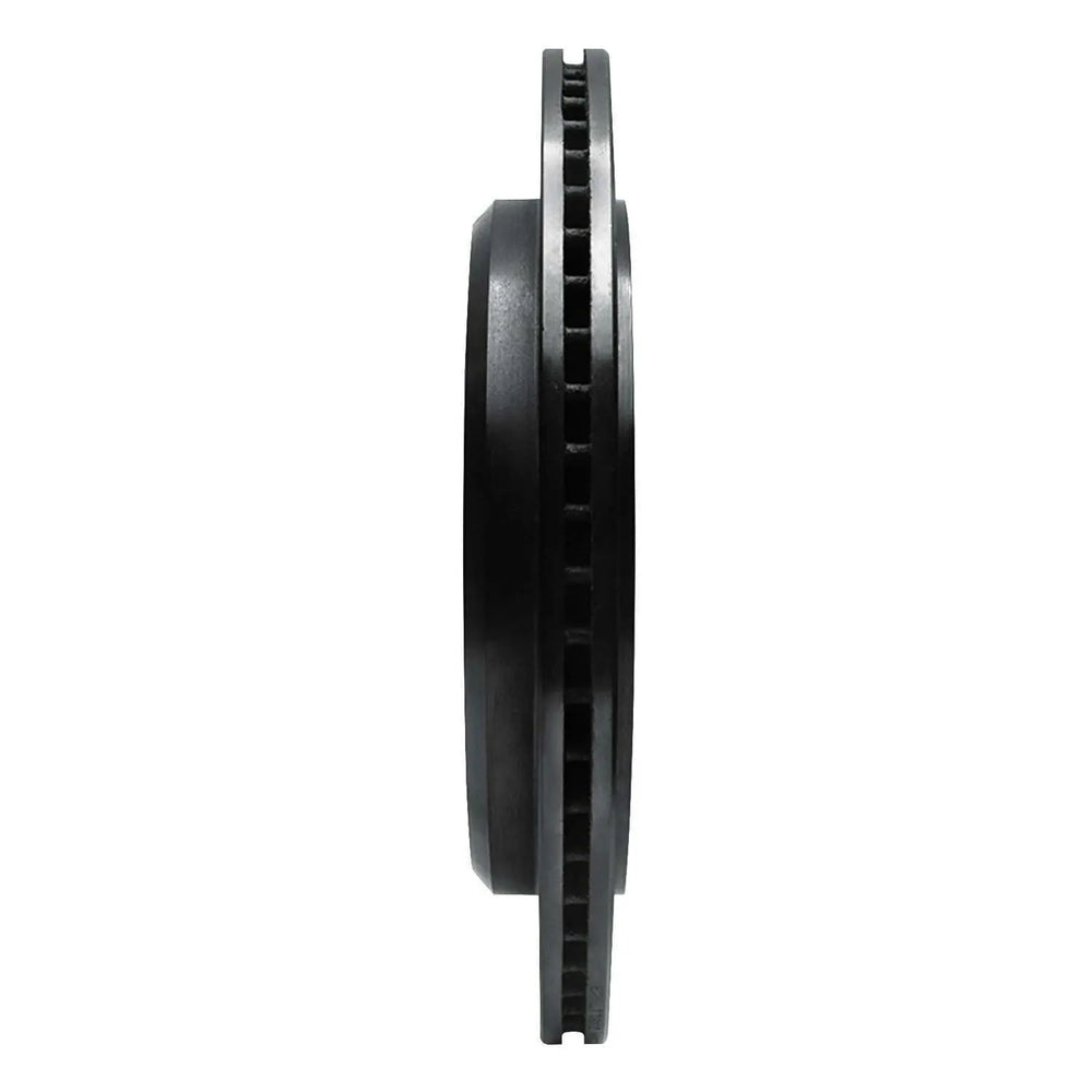 R1 02-06 Ford Expedition Rear Right Drilled & Slotted Black Brake Rotor