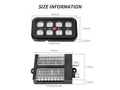 Cali Raised Vehicle Accessory 8 Switch Control System Blue Backlighting