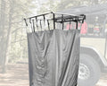Overland Vehicle Systems HD Nomadic Shower - Single Person Quick Deploying Shower 42 x 42 Grey Body Green Trim W Black Travel Bag