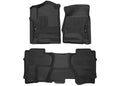 1418 SILVERADO/SIERRA 1500/2500/3500 FRONT AND REAR FLOOR LINERS BLACK