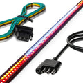 ~(2 lbs. 11X9X4)~ LED Daytime Running Lights w White LED DRLs and Rectangular Shaped Housing aka inchAUDI Styleinch - SMOKED LENS
