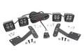 1x 70834 2x 70903BLKDRLA LED Light Ditch Mount Dual 2 Black Pairs Amber DRL Toyota Tundra (14-21)