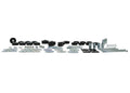 Body mount - bushings 25 Bushings 10 Tubes 26 Washers 12 Nuts 12 Bolts Grease