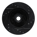 R1 78-78 Buick Regal Front Left Drilled & Slotted Black Brake Rotor
