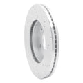 DFC 19-26 Cadillac Vistiq Front Left Drilled & Slotted Silver Brake Rotor