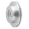 DFC 01-25 Chevrolet Silverado 3500 HD Front Right Drilled & Slotted Silver Brake Rotor