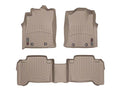 WeatherTech Tan Front and Rear Floorliners Fits -20-15 Tacoma 456551-450213