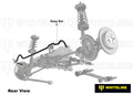 REAR SWAY BAR 16MM HEAVY DUTY BLADE ADJ 3 POINT ADJ 0615 MAZDA MX5 MIATA