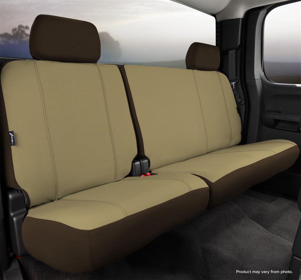 15C F150/17C F250/F350/F450/F550 SUPER CREW SEAT PROTECTOR CUSTOM REAR SPLIT SEAT 60/40 TAUPE