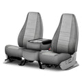 O30E FRONT BUCKET SEAT HIGH BACK DARK & LIGHT GRAY BOSTROM WIDE RIDE & SERTA WIDE RIDE CORE SERIES