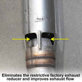2022 GM 6.6L DURAMAX EXHAUST TIP SS 4IN ID W/ 4IN PIPE BLACK