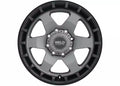 Weld Off-Road Ridge 17x9 - 5x114.3 / 5x127 BP - ET-12 - 78.1mm CB Satin Gunmetal Wheel (Black Ring)