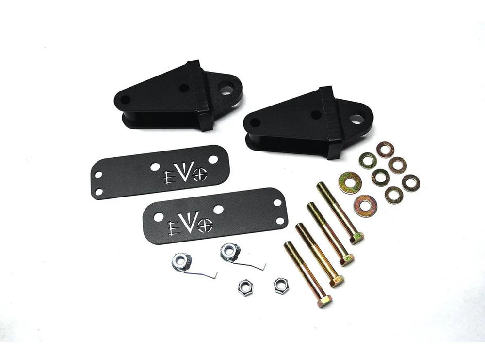 ~(15 lbs. 14X8X4)~ EVO Rear Bolt On D-Ring Mounts JK 2007-2017 Jeep Wrangler JK JKU