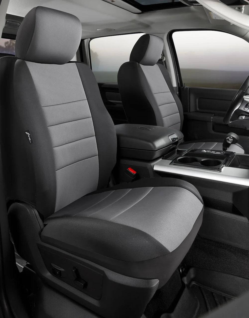 21C BRONCO 2 DOOR NP90 SERIES CUSTOM FRONT SEAT COVER GRAY