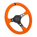 Ultrasuede Steering Wheel Race Orange