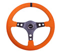 Ultrasuede Steering Wheel Race Orange