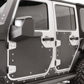 0718 JEEP JK UNLIMITED REAR DOOR SKIN MATTE BLACK