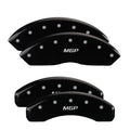 SET OF 4 CALIPER COVERSENGRAVED FRONT AND REAR:MGPYELLOW POWDER COATBLK CHAR