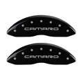 Set Of 4 Caliper Covers Engraved Front And Rear MGP Black Finish Silver Characters 2014-2017 Ford Transit Connect MGP Caliper Covers