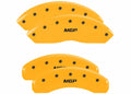 Set Of 4 Caliper Covers Engraved Front And Rear MGP Yellow Finish Black Characters 1998-2002 Lincoln Navigator MGP Caliper Covers