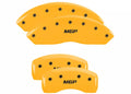Set Of 4 Caliper Covers Engraved Front And Rear MGP Yellow Finish Black Characters 2007-2010 Lincoln MKX MGP Caliper Covers
