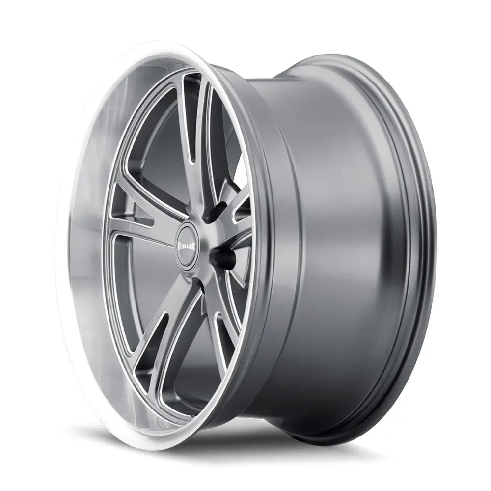 RIDLER TYPE 606 GREY W MILLED SPOKES DIAMOND LIP 17X7 5-120.65 0MM 83.82MM