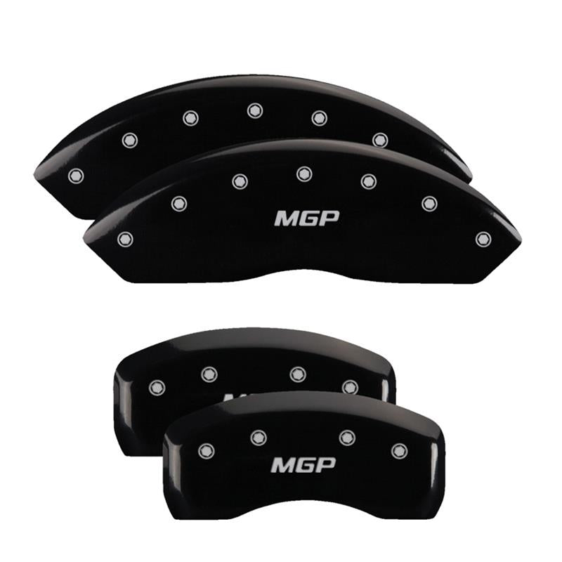 SET OF 4 CALIPER COVERSENGRAVED FRONT AND REAR:MGPBLK POWDER COATSILVER CHAR
