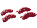 Set Of 4 Caliper Covers Engraved Front And Rear MGP Red Finish Silver Characters 2010-2011 Ford F-150 18 Inch Wheel MGP Caliper Covers