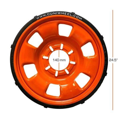 GUNIWHEEL 80 UNIVERSAL 8 LUG PATTERN WHEELS ORANGE
