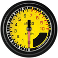 AUT CRS YLW 2 5/8IN TACHOMETER FS