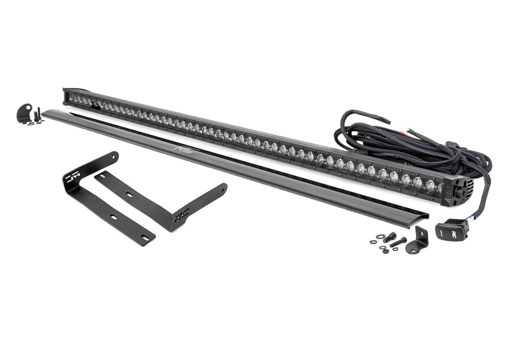 LED BlackSingle Row DRL Light Bar Kit 50 Inch Kubota RTV-X900