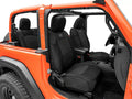 ~(15 lbs. 27X20X10)~ Jeep Neoprene Seat Cover Set Black [18-20 Wrangler JL]