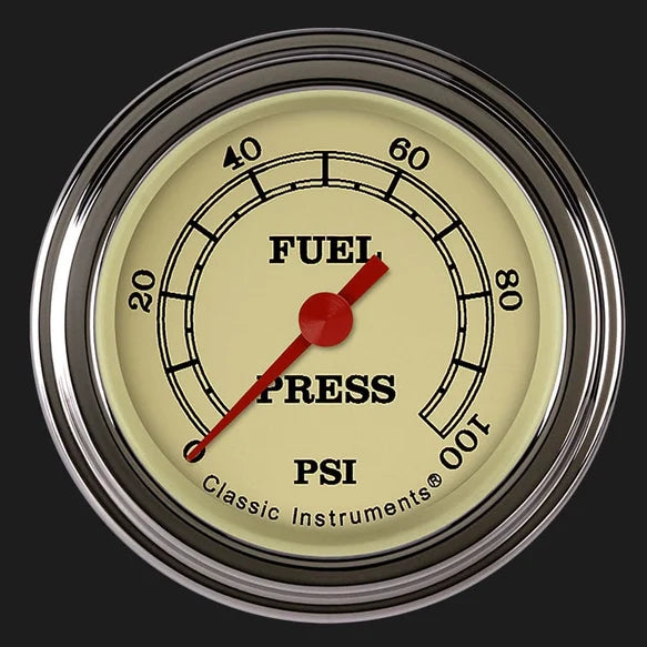 VINTAGE 2IN FUEL PRES 100PSI ELECT