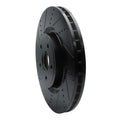 R1 12-21 Dodge Durango Front Left Slotted Black Brake Rotor