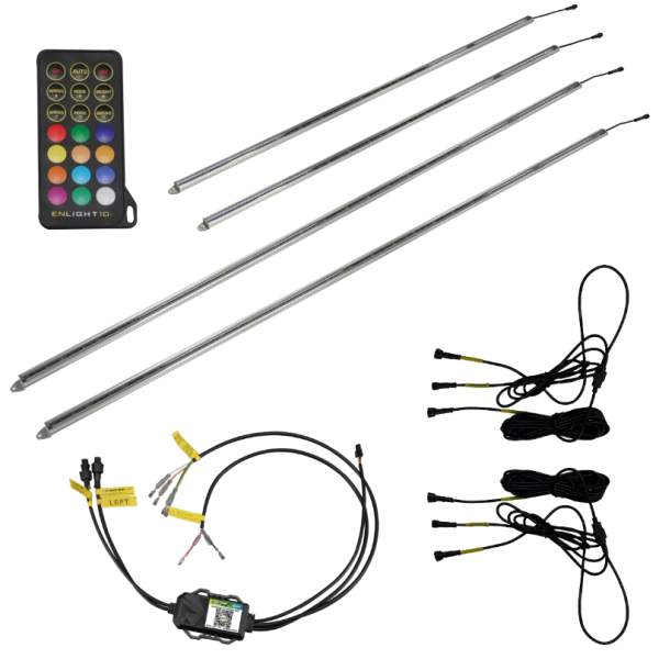 RGBW COLORTRAIL HD ALUMINUM CHANNEL LED UNDERBODY VEHICLE KIT