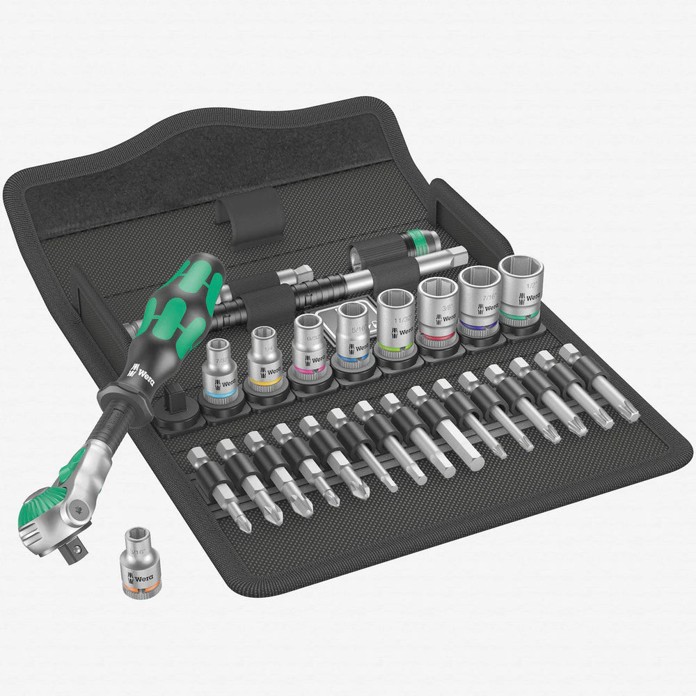 8100 SB 9 ZYKLOP SPEED RATCHET SET 3/8IN DRIVE IMPERIAL 29 PCS