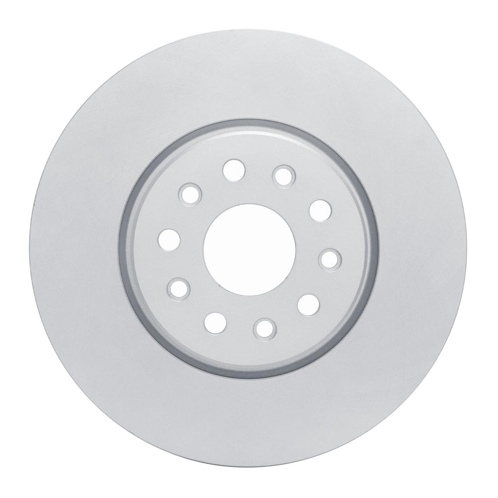 R1 2021-2025 Dodge Charger Daytona Front Left Drilled & Slotted Black Brake Rotor