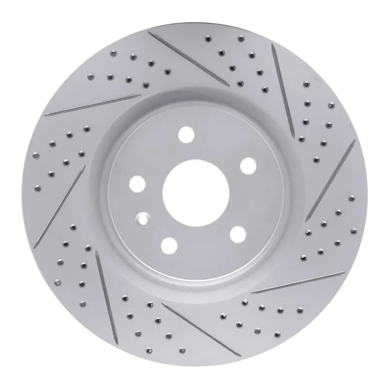 R1 09-17 Buick Regal Front Right Drilled & Slotted Geoperformance Rotor
