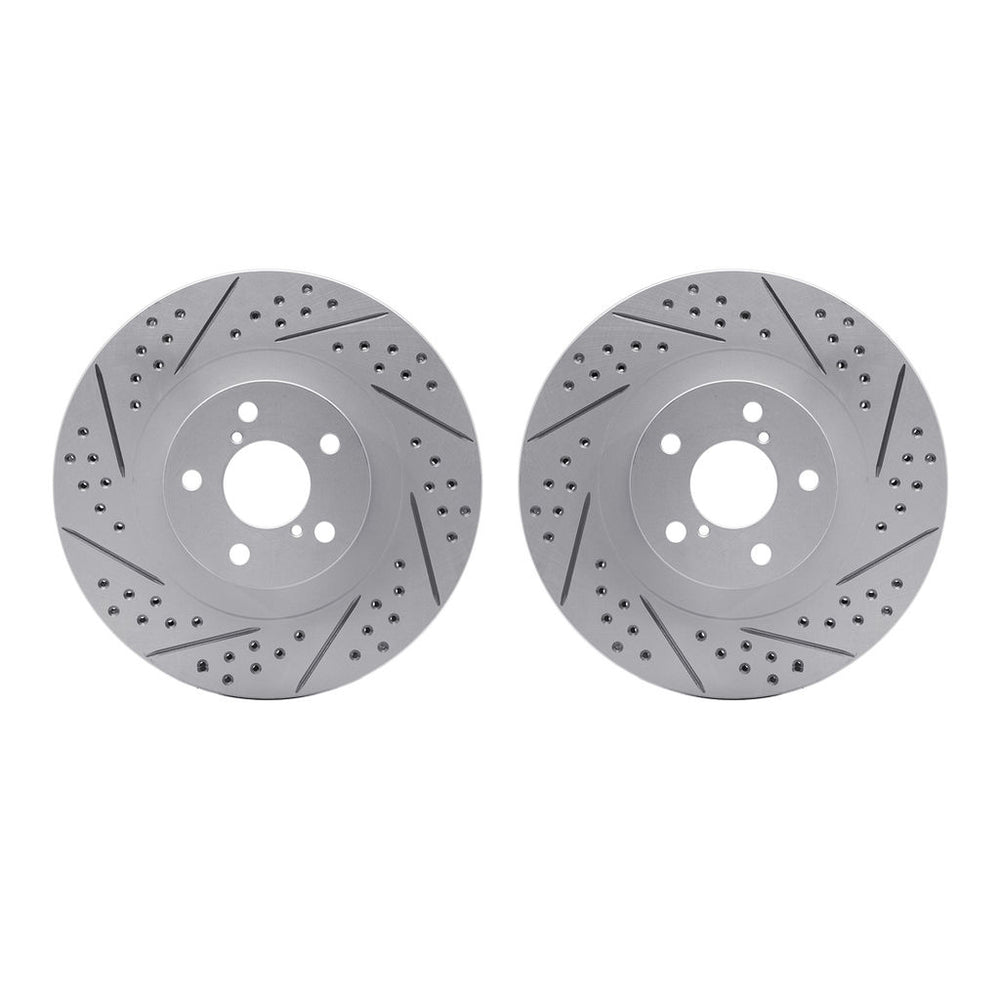 DFC 01-08 Saab 9-2X Front Drilled & Slotted Geoperformance Rotors